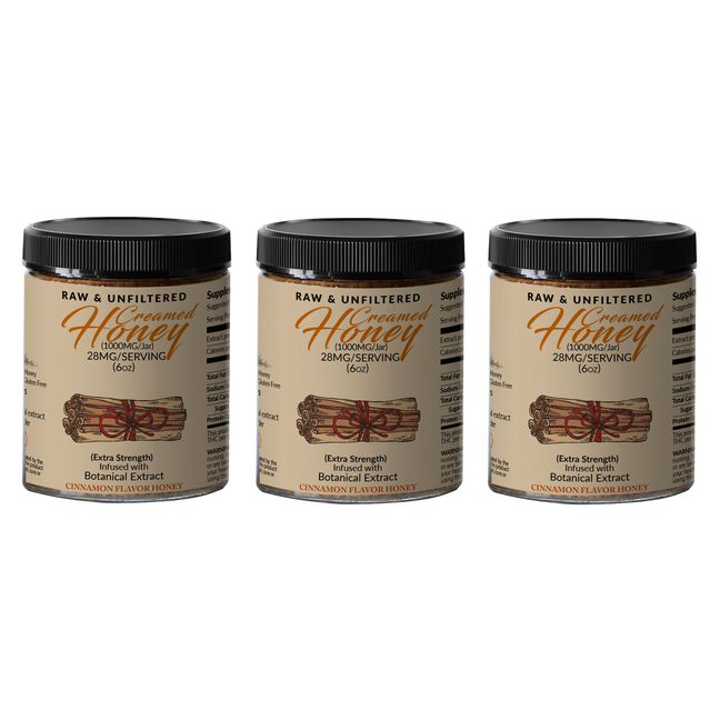 3 Flavors Hemp Extract Honey (F-28)